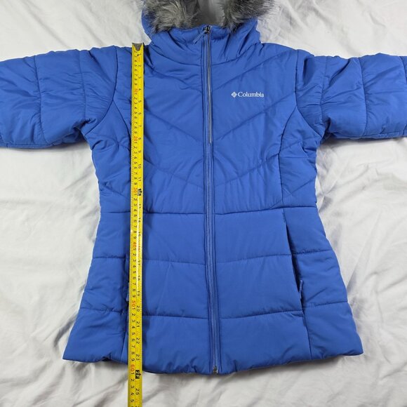 Columbia Girls 14/18 Blue Katelyn Crest Jacket Winter Warm Ski Outdoors Casual - Picture 8 of 9